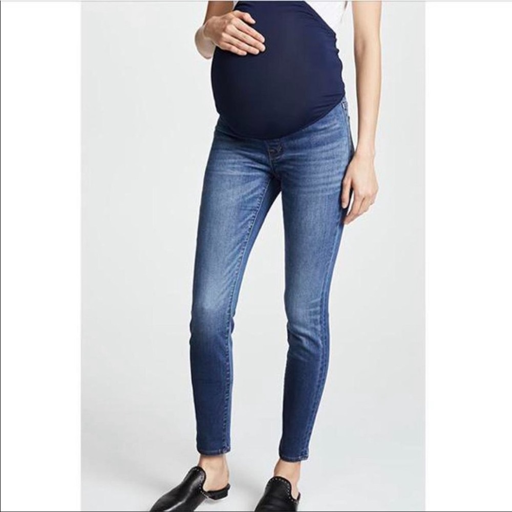MADEWELL Maternity Over-the-Belly Skinny Jeans 29” Danny Wash